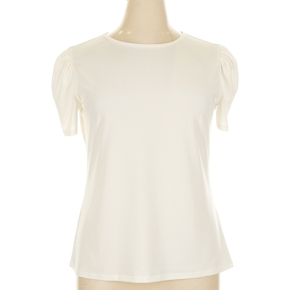 Express White Fitted Short Sleeve Tee